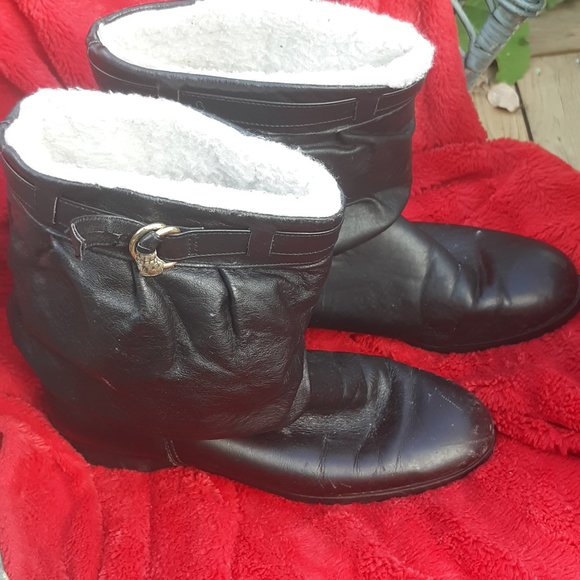 LEATHER LINED BOOTS 8.5 - Picture 2 of 5